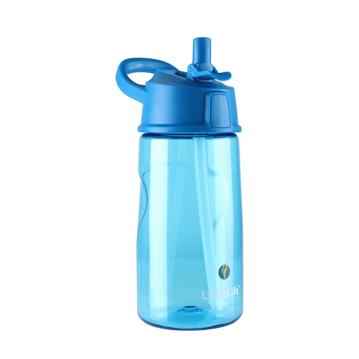 LittleLife Dětská lahev s brčkem Flip-Top Bottle 550 ml Modrá