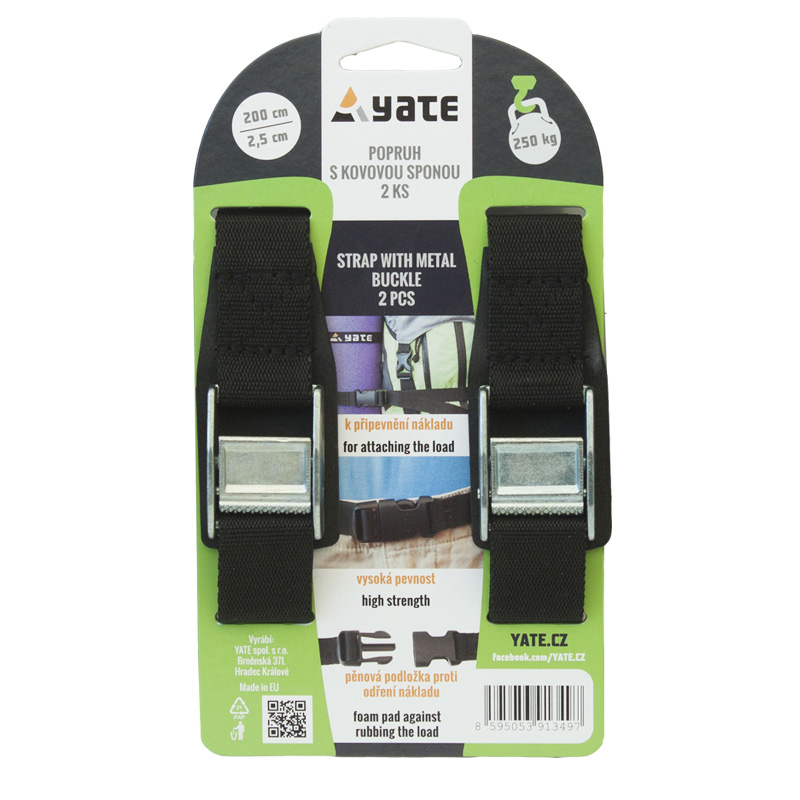 Yate Popruhy s kovovou sponou Yate