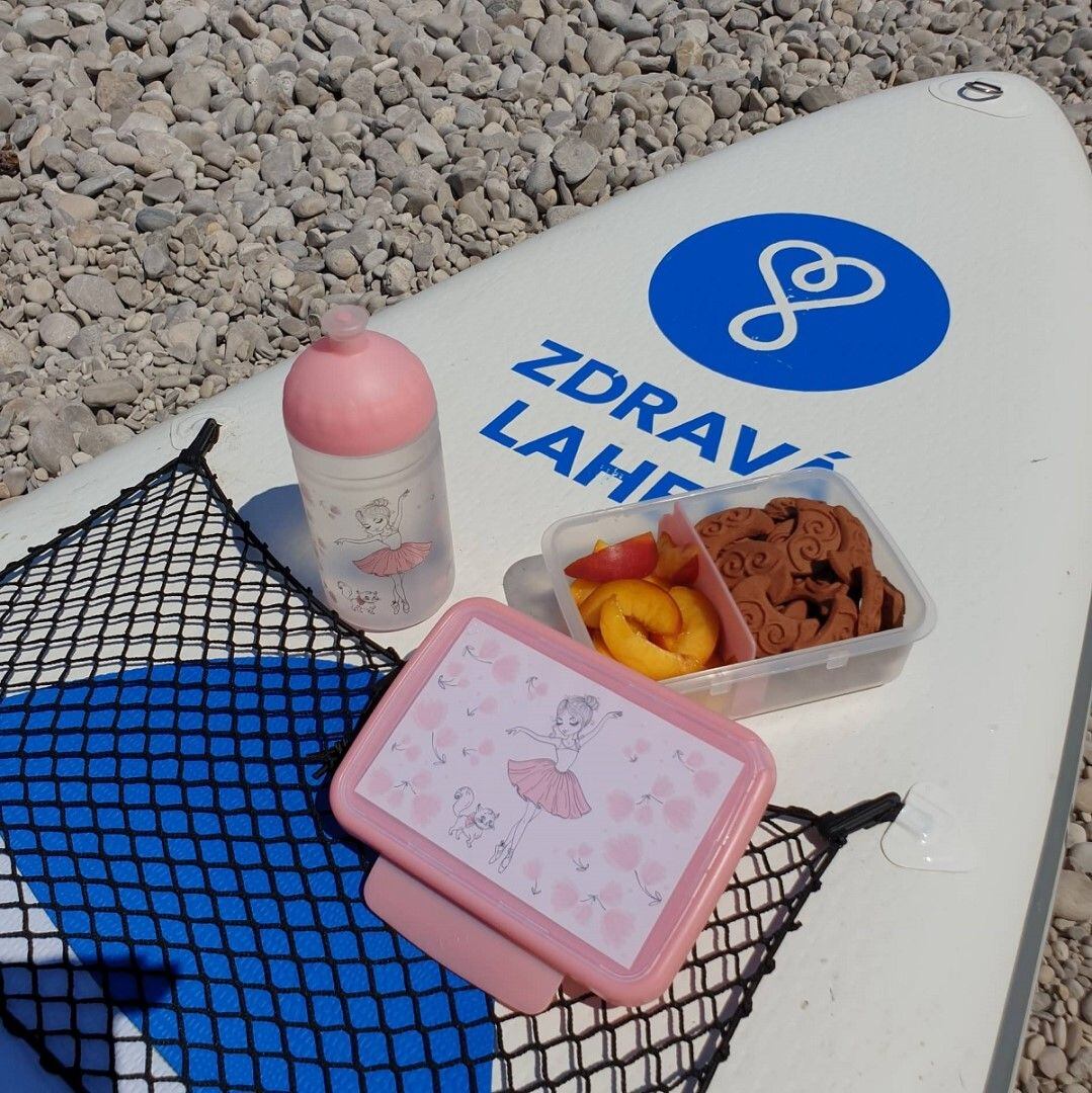 ZDRAVÁ LAHEV® SET ZDRAVÁ LAHEV A ZDRAVÁ SVÁČA svačinový box a lahev 0,5l Balerína