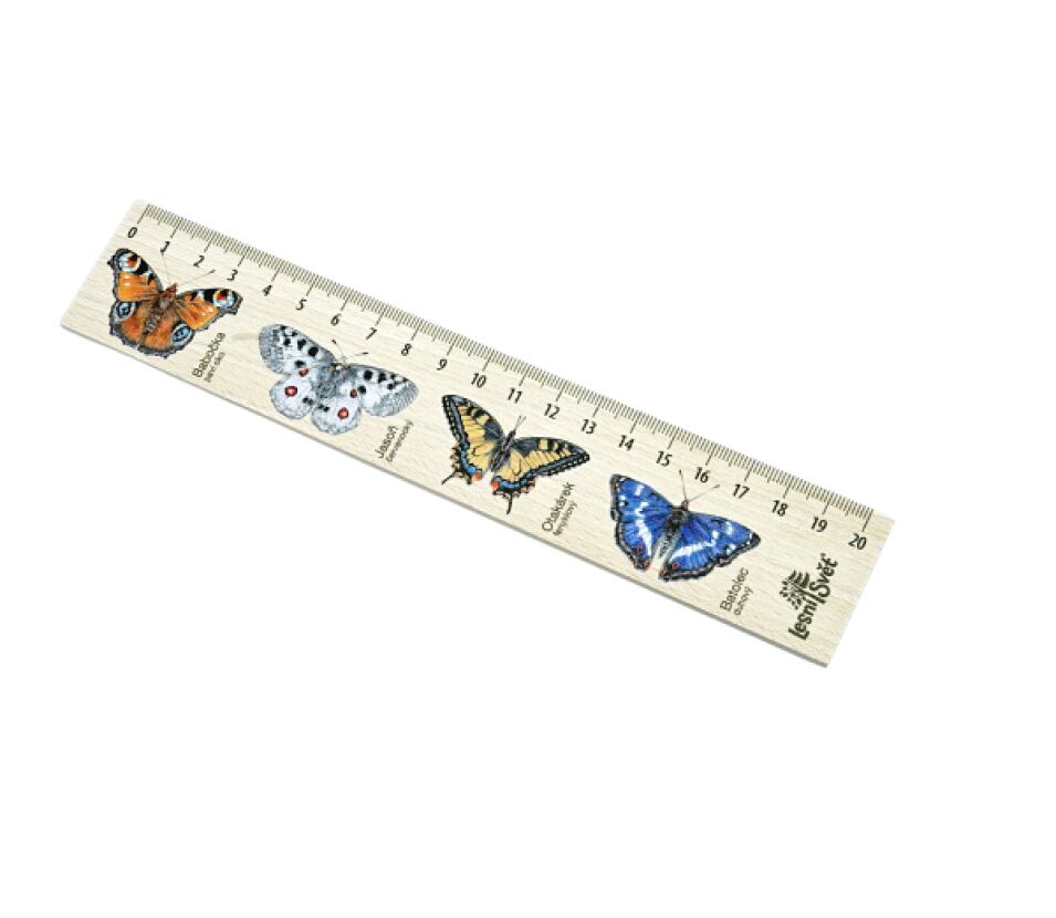 Lesní svět Dřevěné pravítko 20 cm