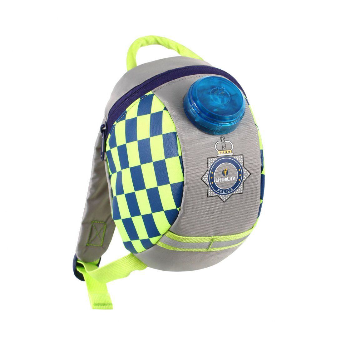 LittleLife Reflexní batoh s bezpečnostním vodítkem Emergency service Toddler Backpack police 2 l