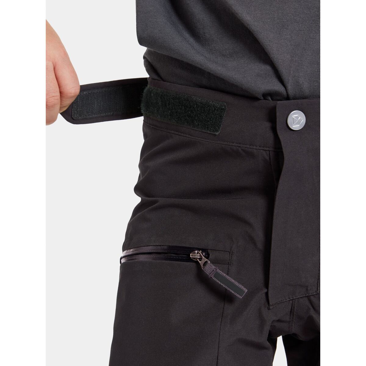 Didriksons Dětské nepromokavé kalhoty Svalört black - ROSTOUCÍ