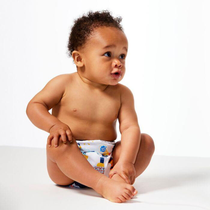 Splash About Dětské plenkové plavky Happy Nappy nastavitelné - Tug Boats