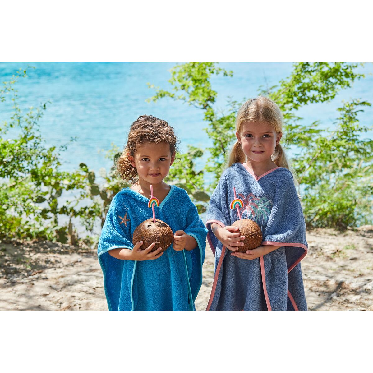 Playshoes Dětské pončo Palmy