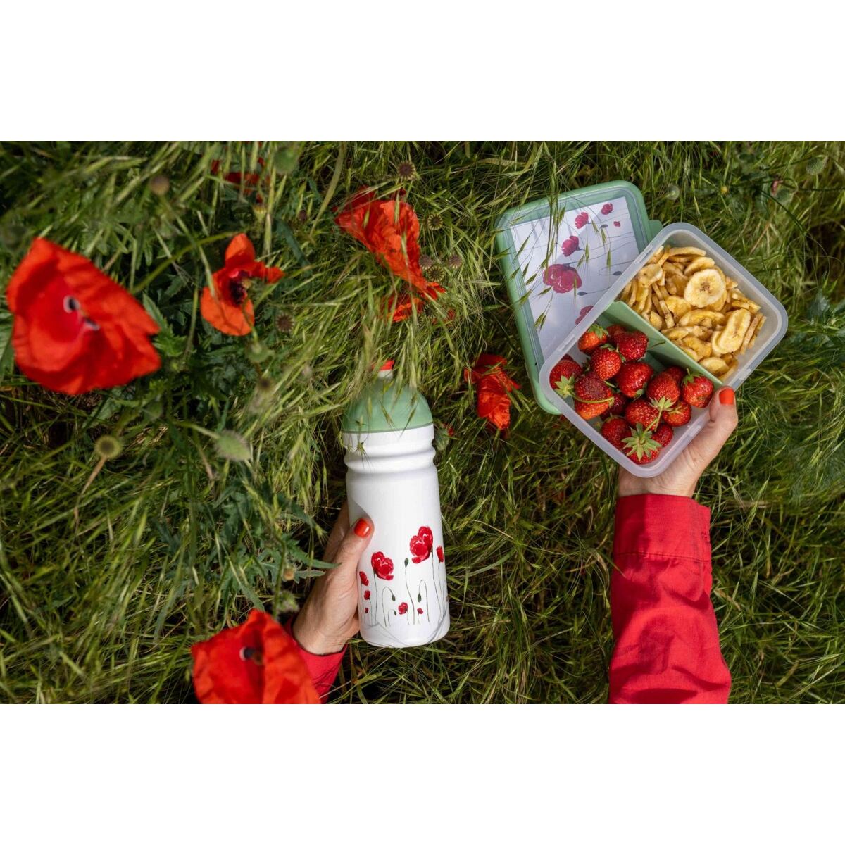 ZDRAVÁ LAHEV® SET ZDRAVÁ LAHEV A ZDRAVÁ SVÁČA svačinový box a lahev 0,7l Vlčí mák