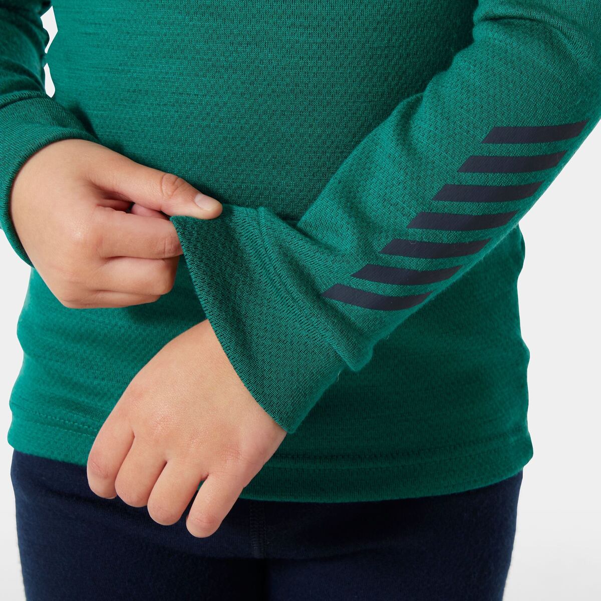 Helly Hansen Dětské termoprádlo K Lifa Merino set - emerald