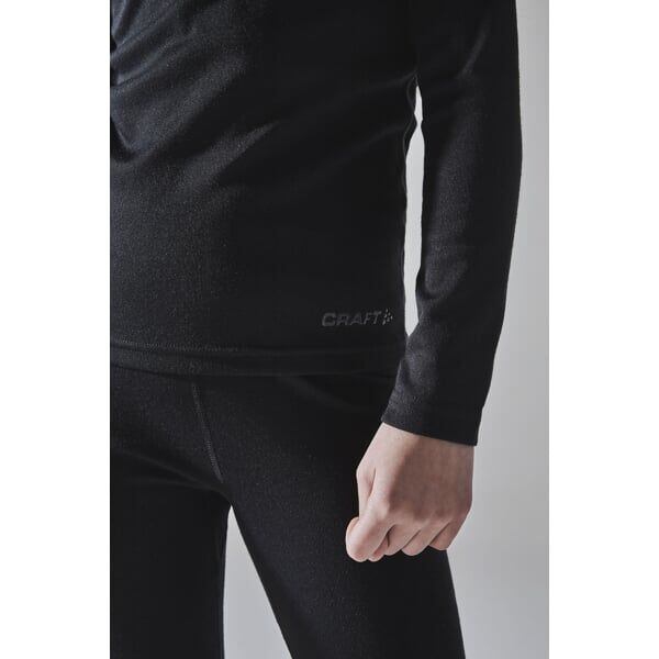 Craft Dětské termoprádlo Core set Warm Baselayer černé