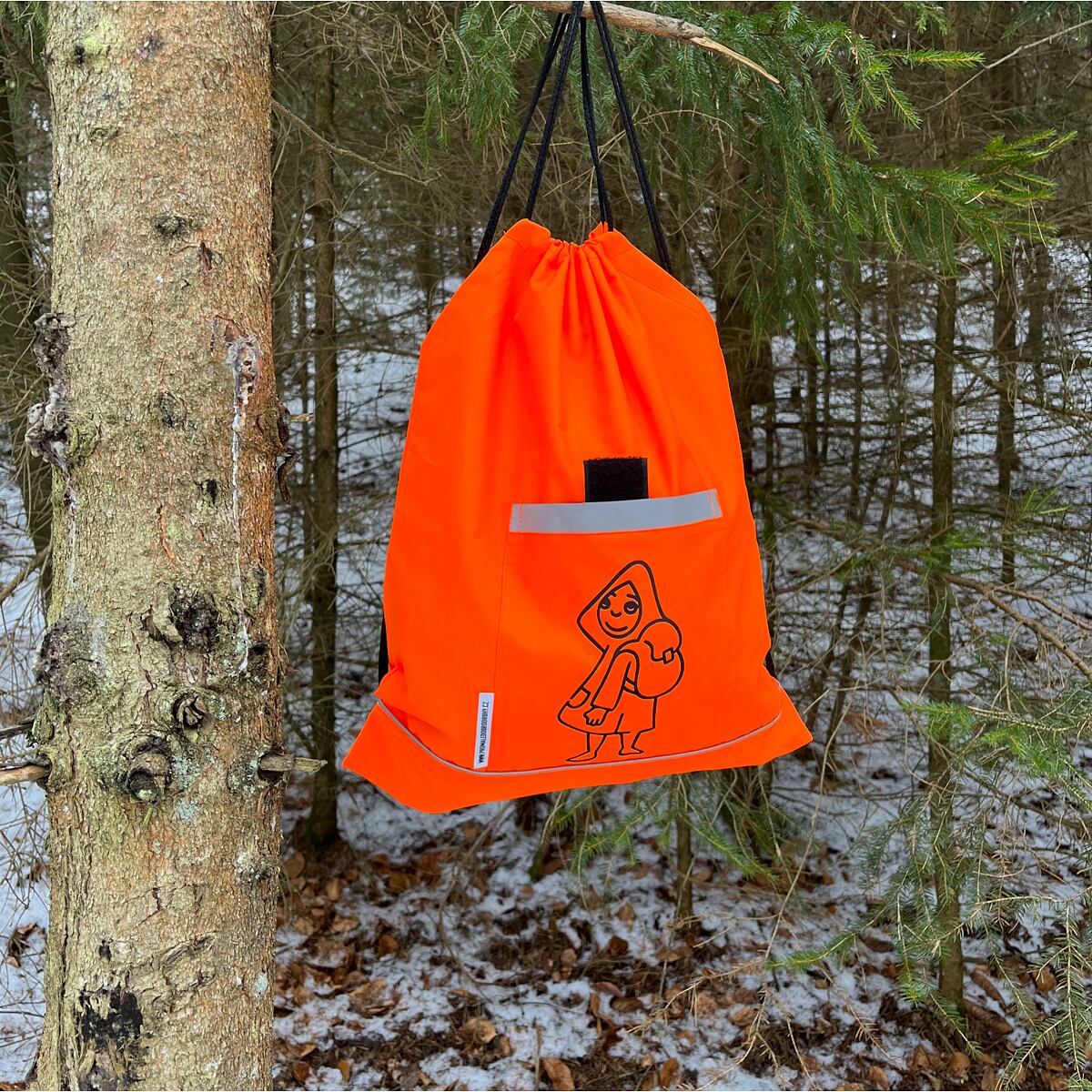 Promaledobrodruhy Dětský sportovní vak s reflexními prvky oranžový - 2 velikosti