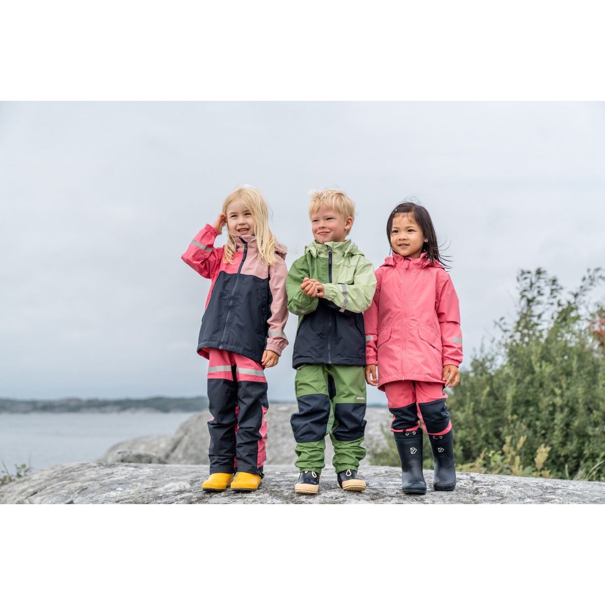 Didriksons Dětské softshellové kalhoty Lovet dusty azalea