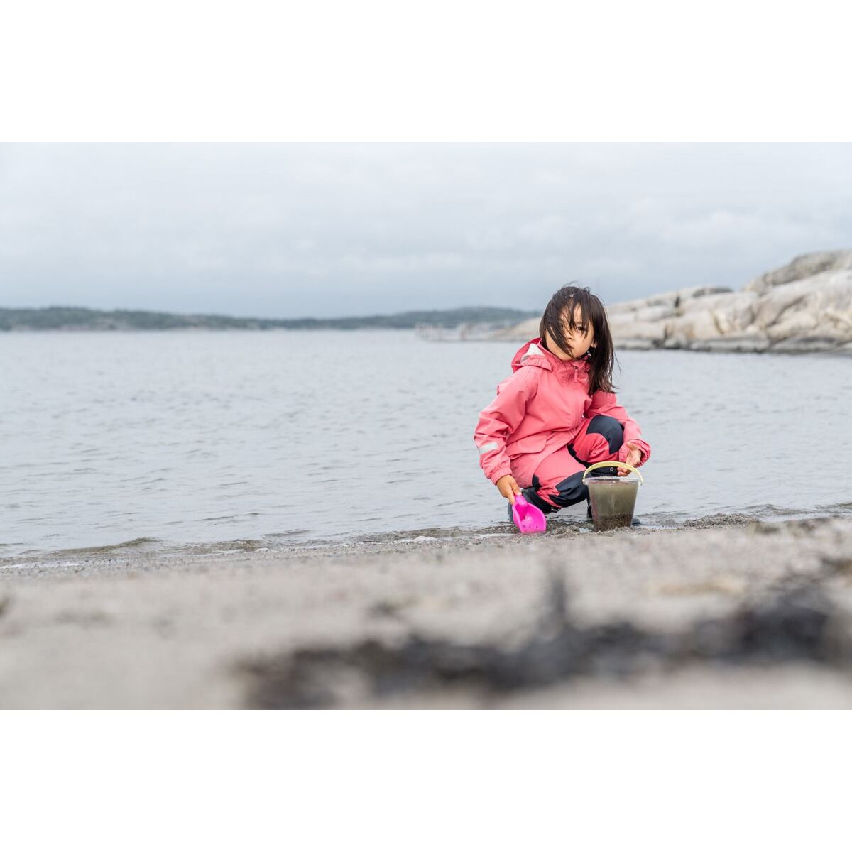 Didriksons Dětská nepromokavá bunda Norma dusty azalea - ROSTOUCÍ