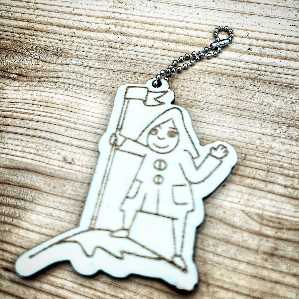 Promaledobrodruhy Dřevěný přívěsek na batoh nebo klíče Promaledobrodruhy.cz - Horal