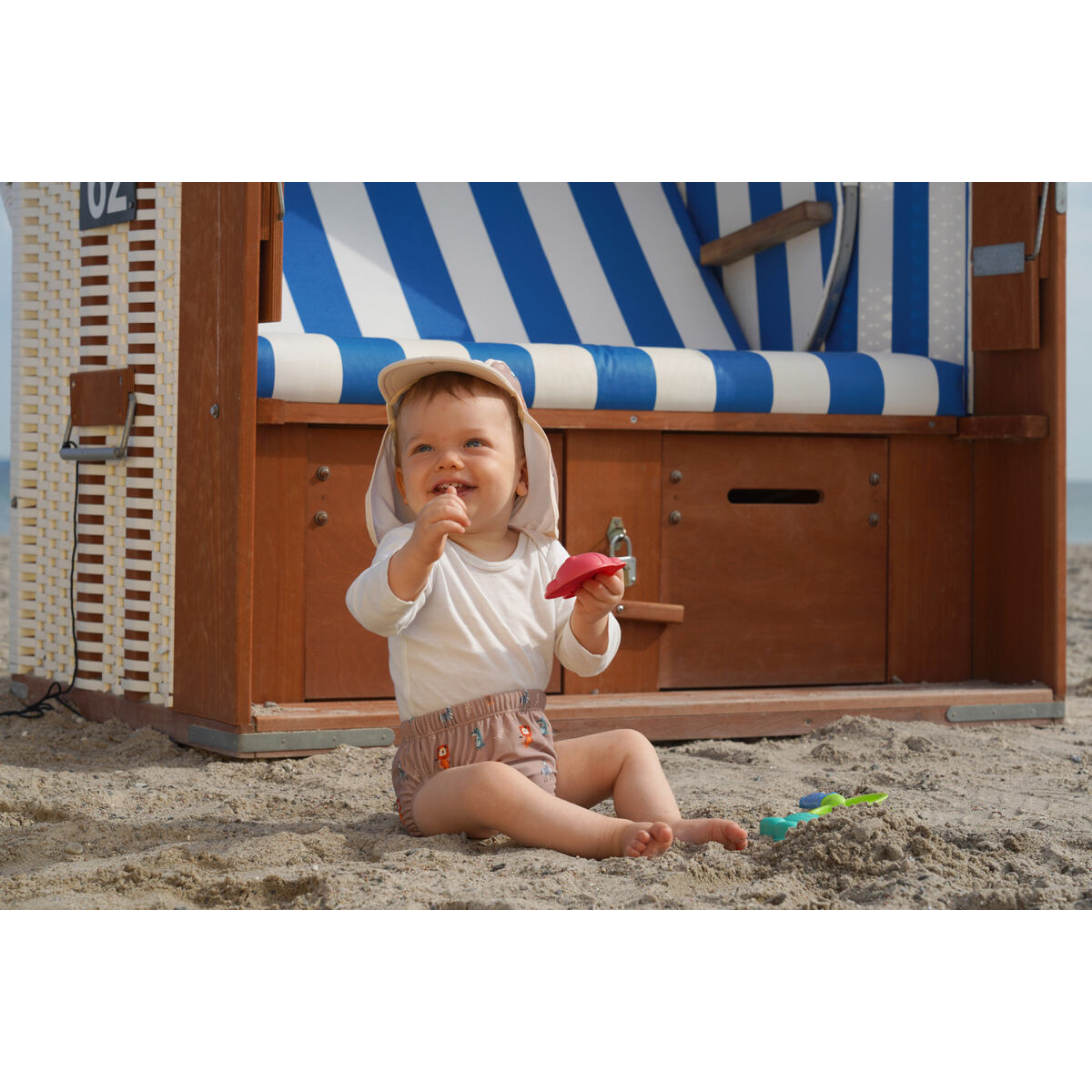 Playshoes Dětská UV kšiltovka Wild Animals brown