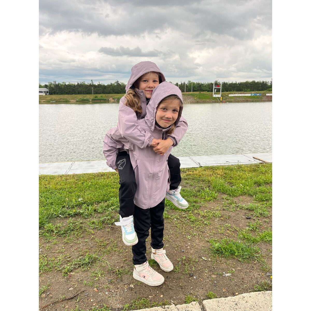 Didriksons Dětská nepromokavá bunda Meliss dusty lilac - ROSTOUCÍ