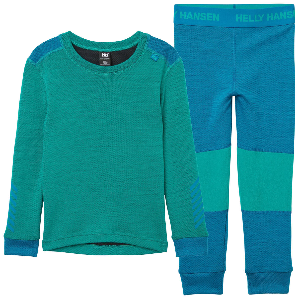 Helly Hansen Dětské termoprádlo K Lifa Merino set - green