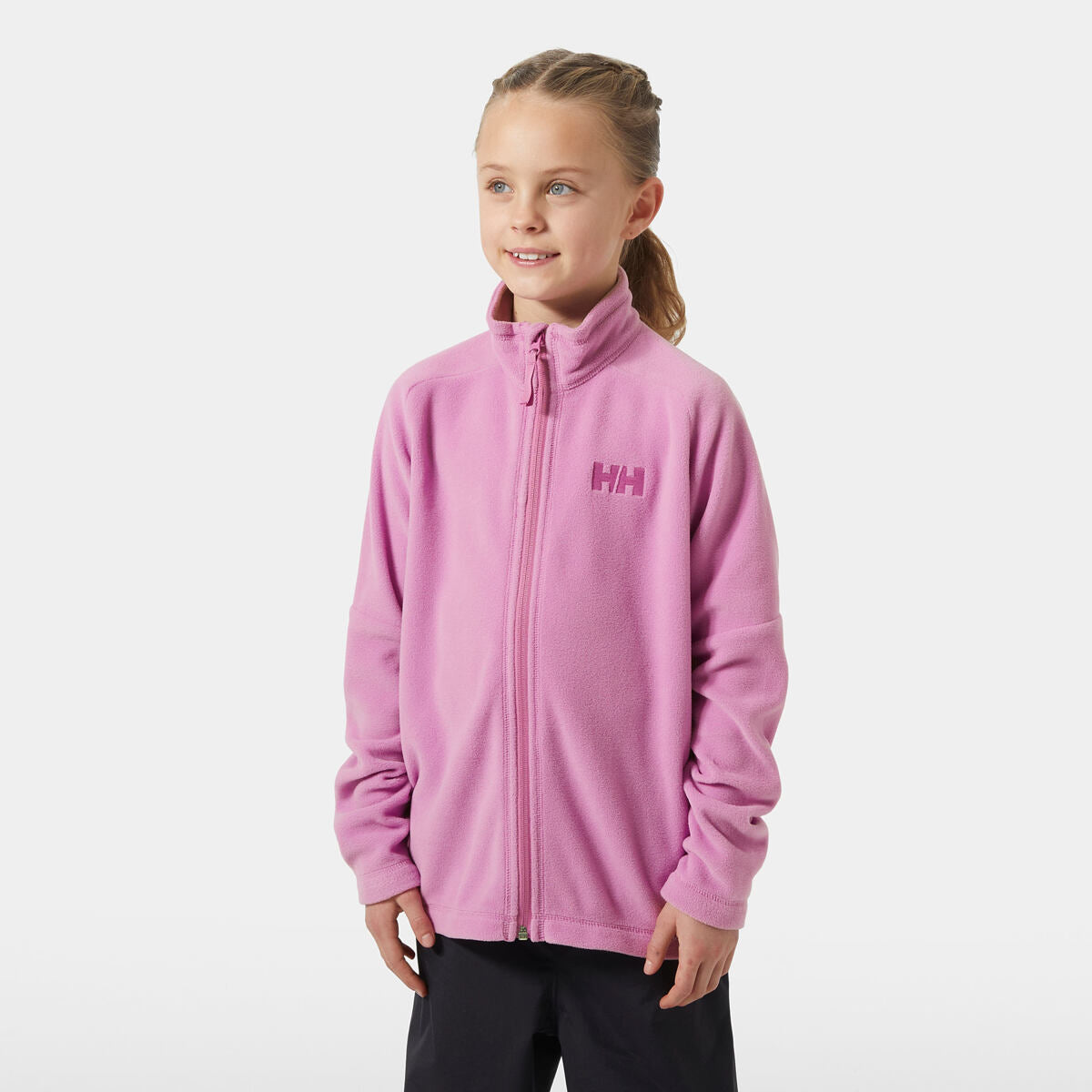 Helly Hansen Dětská fleecová mikina JR Daybreaker 2.0. jacket - meta pink
