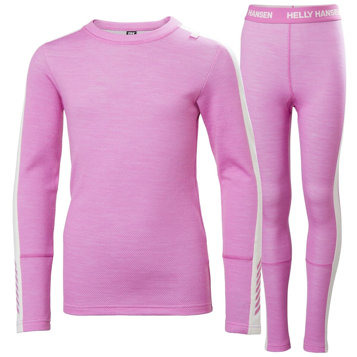 Helly Hansen Juniorské termoprádlo JR LIFA® Merino Midweight set - meta pink