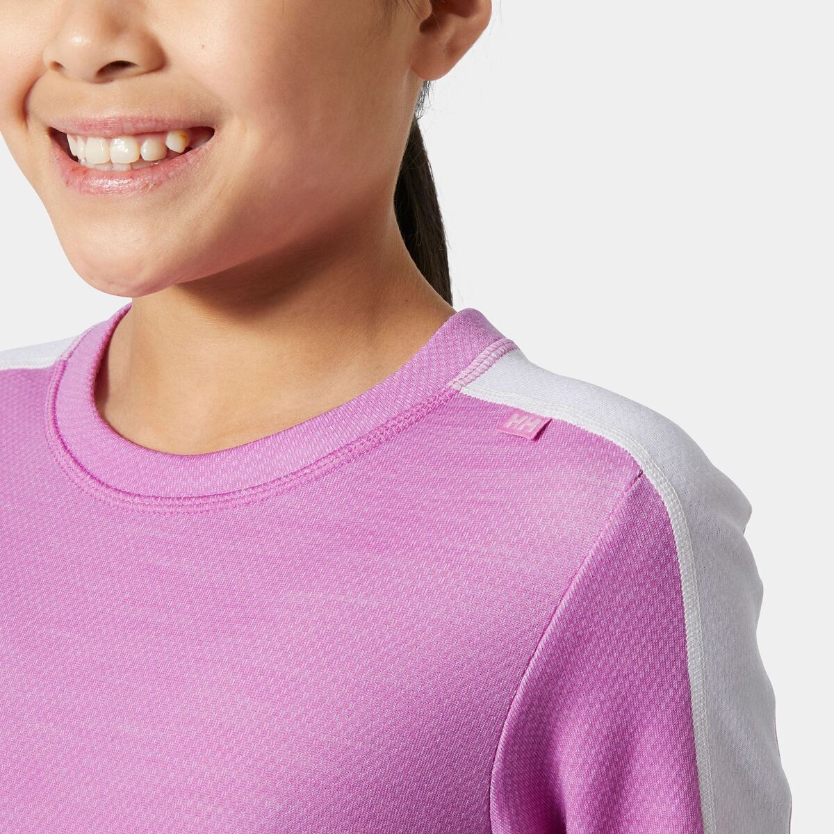 Helly Hansen Juniorské termoprádlo JR LIFA® Merino Midweight set - meta pink