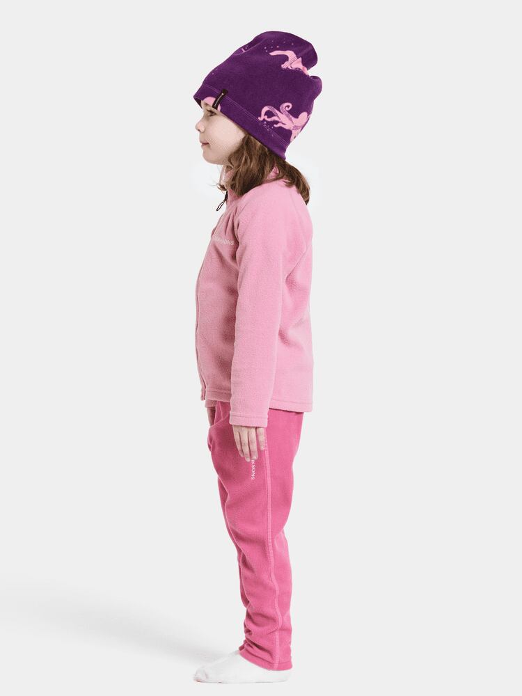 Didriksons Dětská fleecová mikina Monte light heather pink