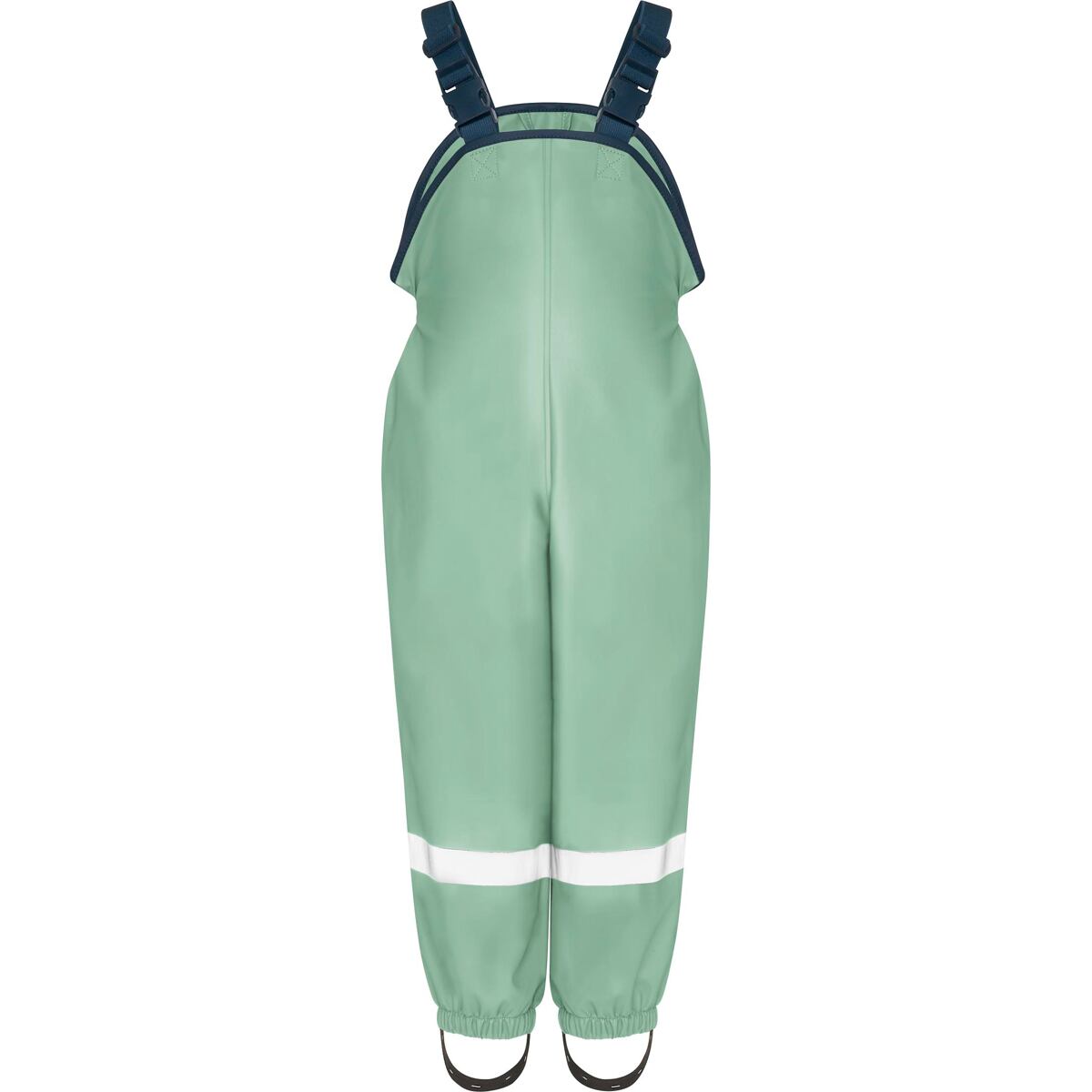 Playshoes Dětské kalhoty do deště s fleecem zelené