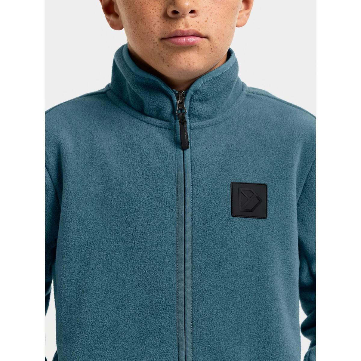 Didriksons Větruodolná dětská fleecová mikina Malakit star blue