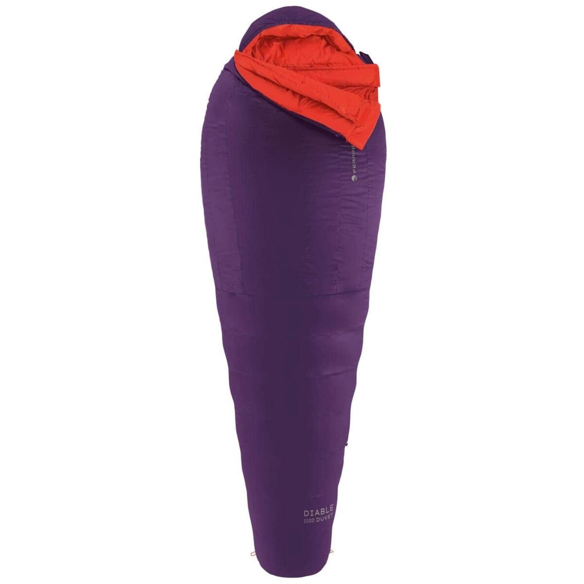 Ferrino Lehký třísezónní péřový spací pytel Diable 1100 Duvet - fialový