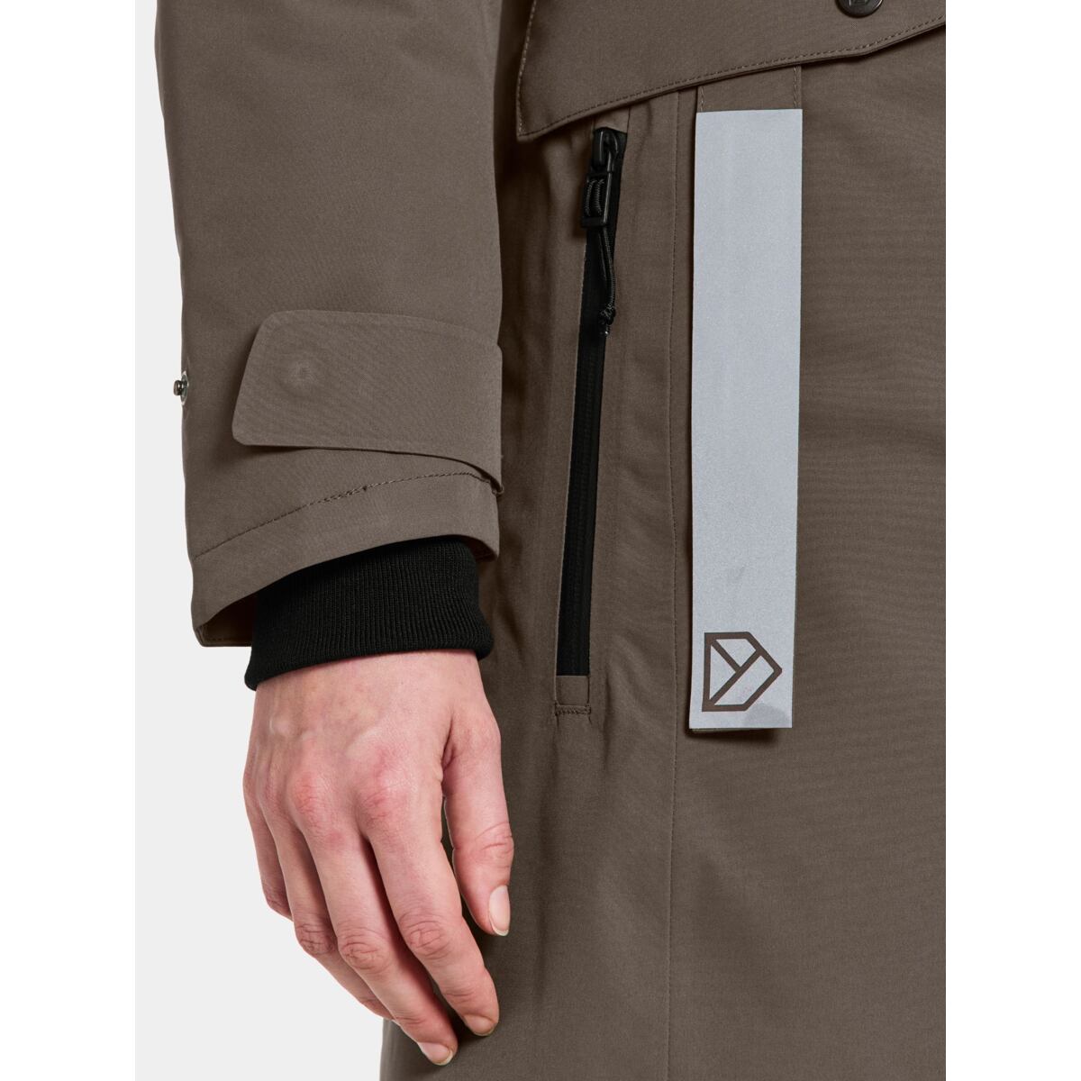 Didriksons Dámský zimní kabát Erika mocha brown