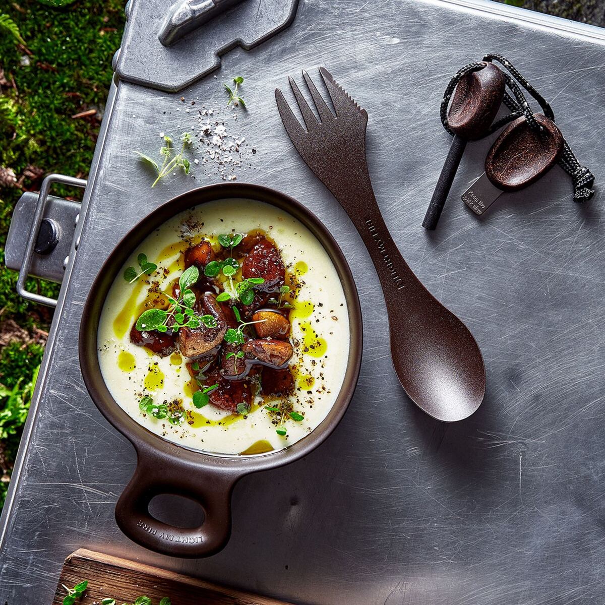 Light my fire Cestovní příbor Swedish Spork original 2-pack sagegreen/cream