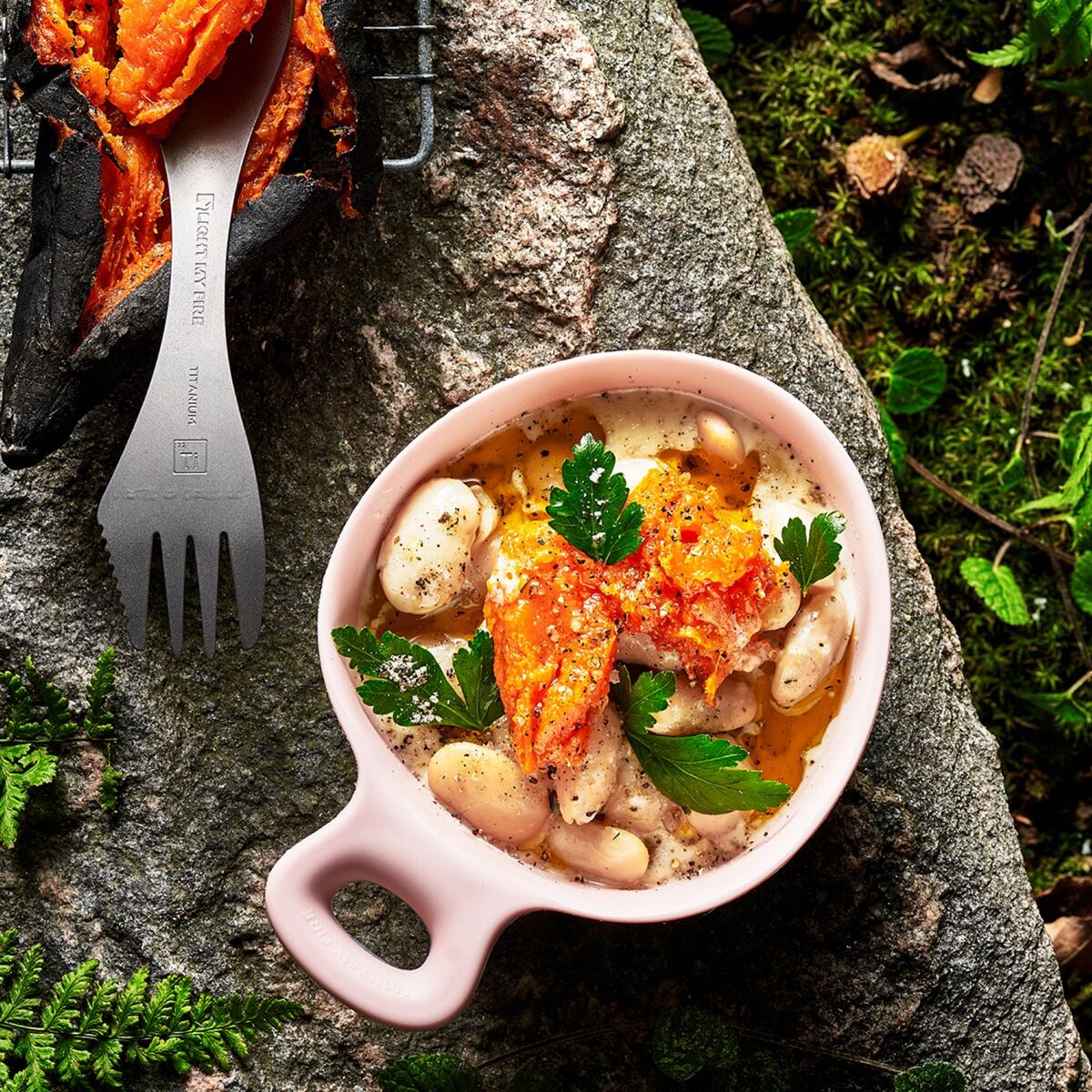 Light my fire Cestovní miska s uchem Swedish Kåsa rustyorange