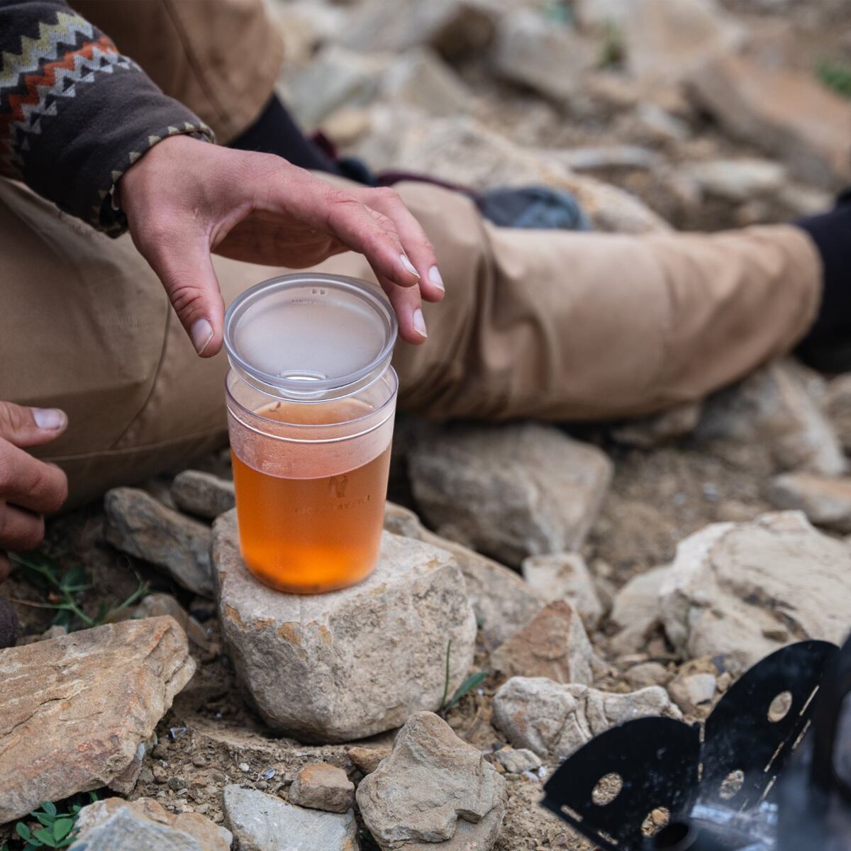 Light my fire Průhledný kelímek s víčkem Tumbler with snap lid short transparent 360 ml