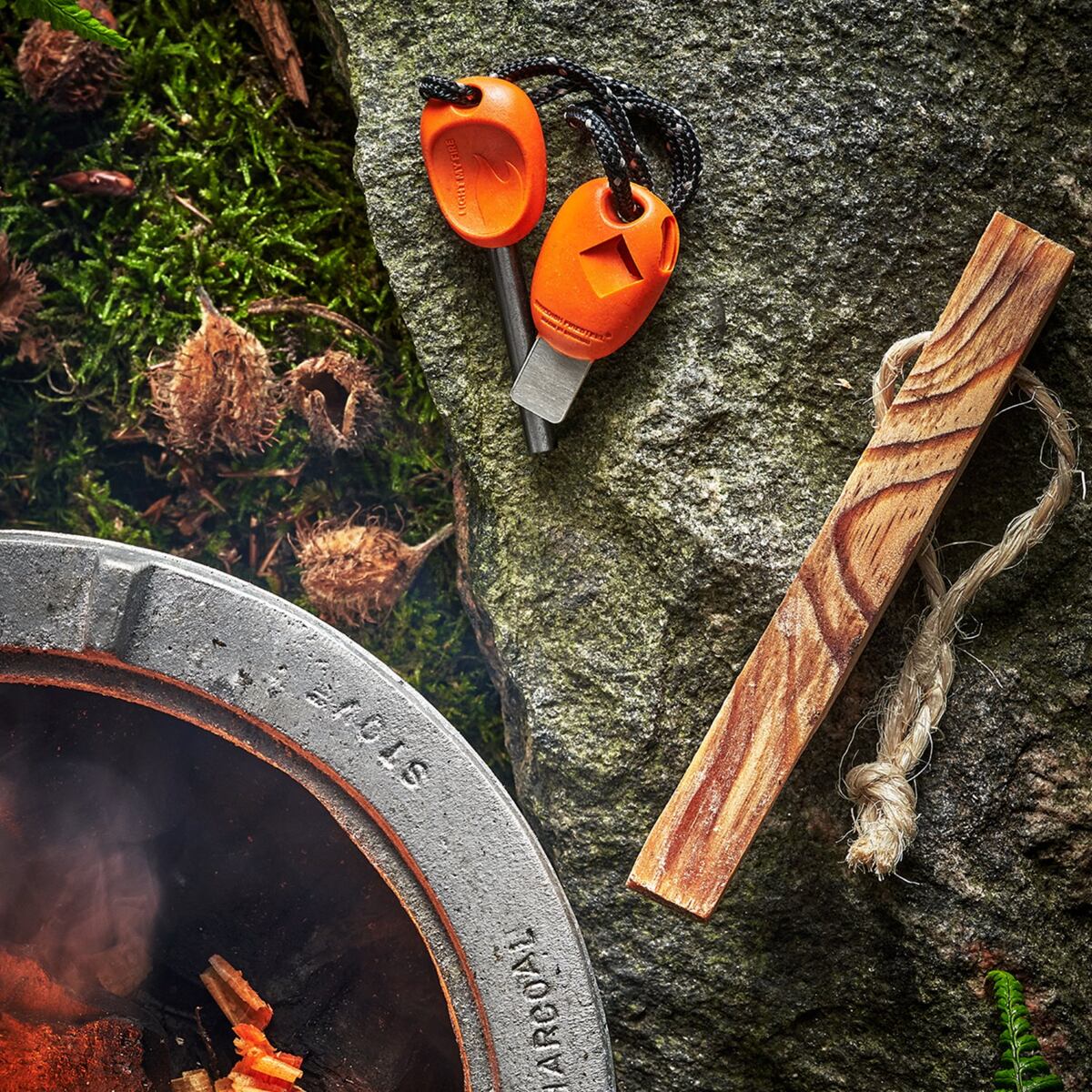 Light my fire Křesadlo Swedish FireSteel scout 2in1 rockyred