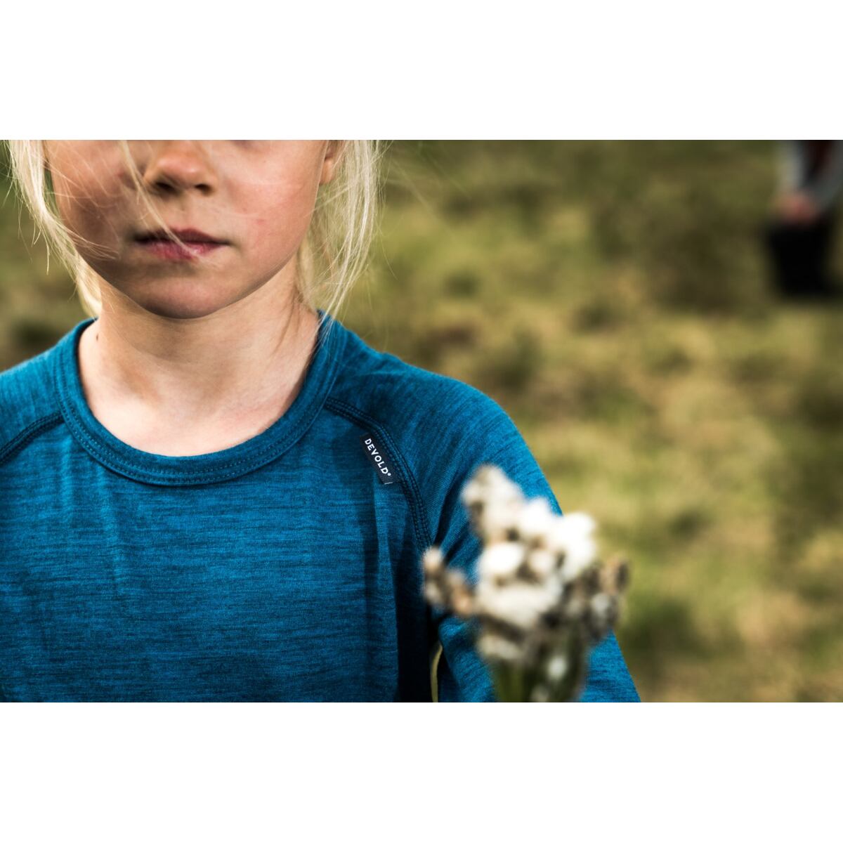 Devold Dětské funkční tričko s merinem Duo active Jr raw white s dlouhým rukávem