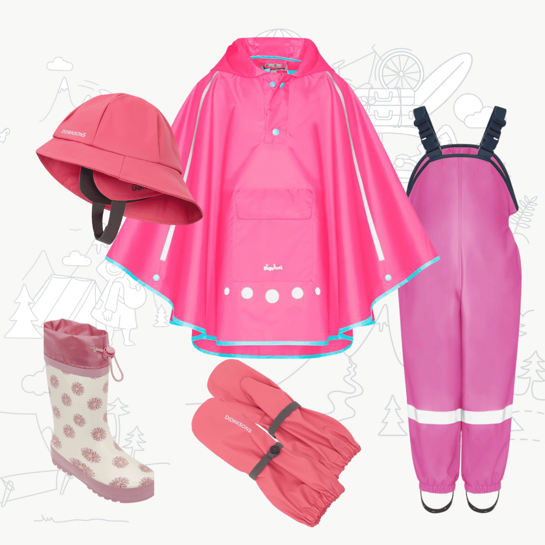 Dětský outfit do deště Playshoes - růžový