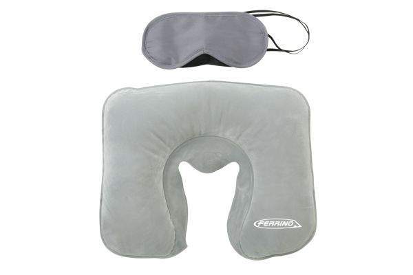 Ferrino Cestovní polštář a maska na oči Set Travel
