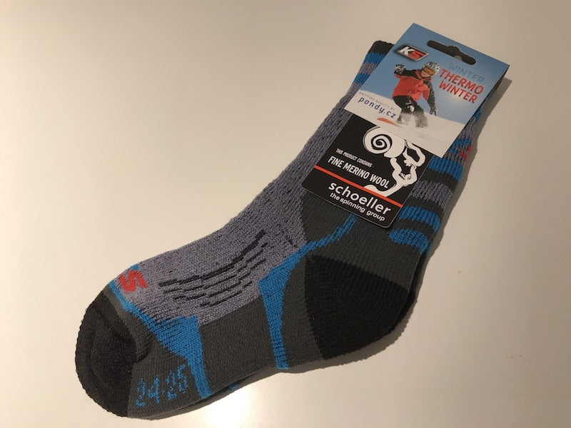 Pondy Dětské zimní termoponožky s Merinem tyrkysové