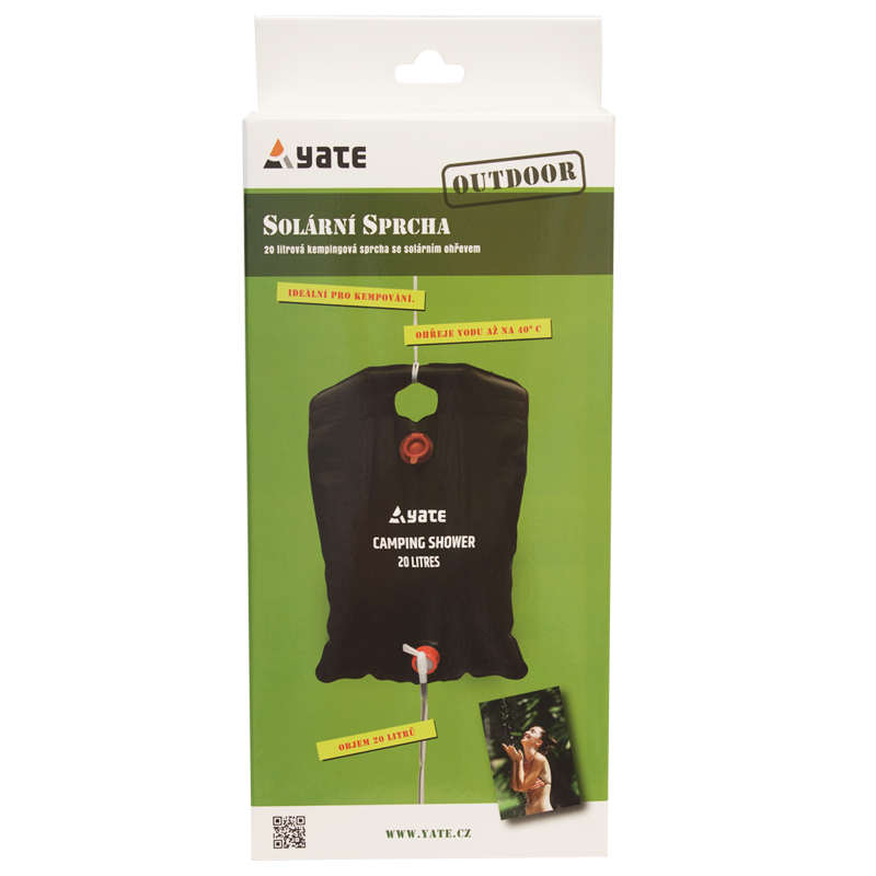 Yate Kempingová solární sprcha 20l