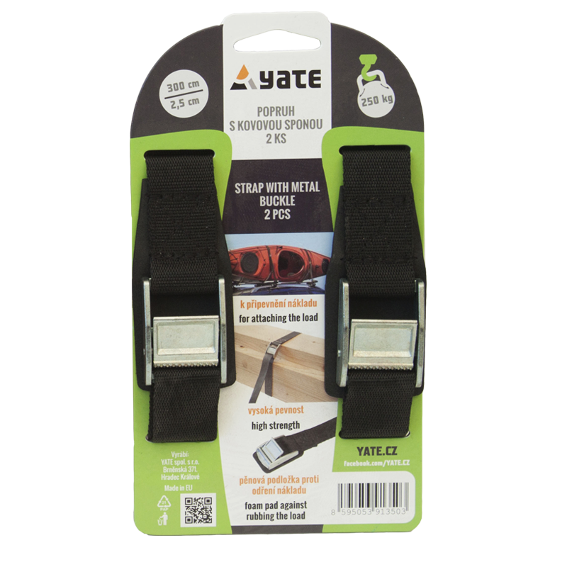 Yate Popruhy s kovovou sponou Yate