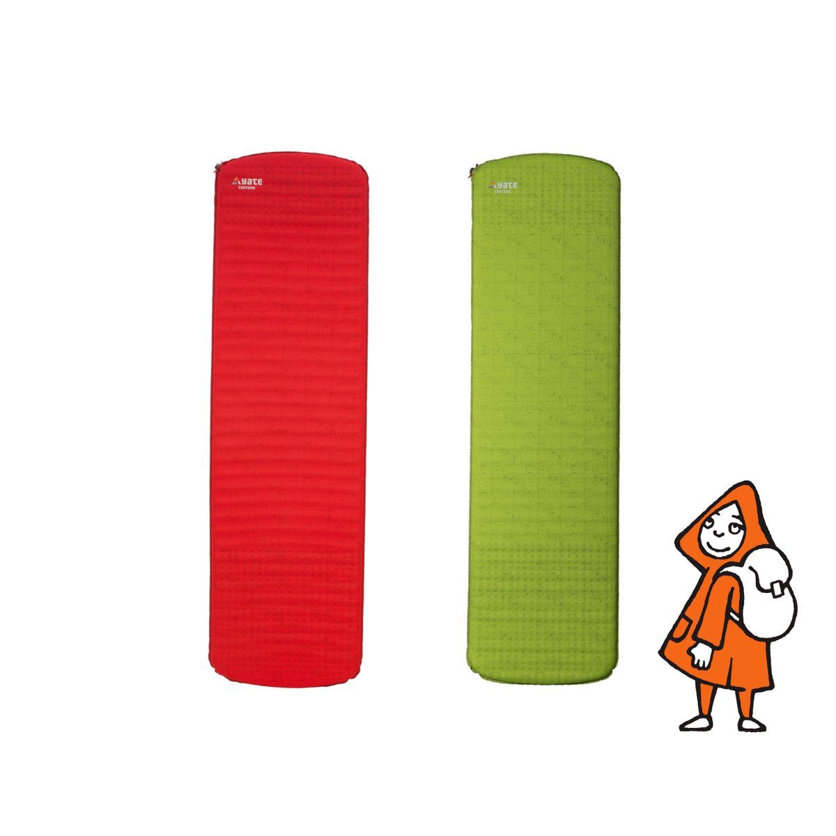 Yate Samonafukovací karimatka YATE Contour Zelená