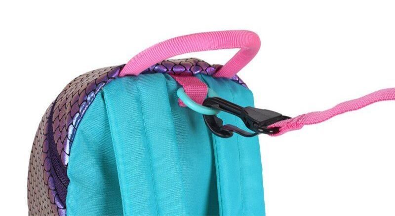 LittleLife Dětský batoh s bezpečnostním vodítkem Recycled mermaid 2 l