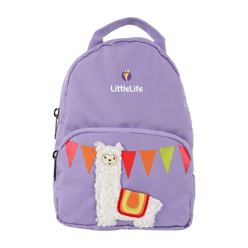 LittleLife Dětský batoh s bezpečnostním vodítkem Friendly Faces Toddler Backpack Lama 2 l