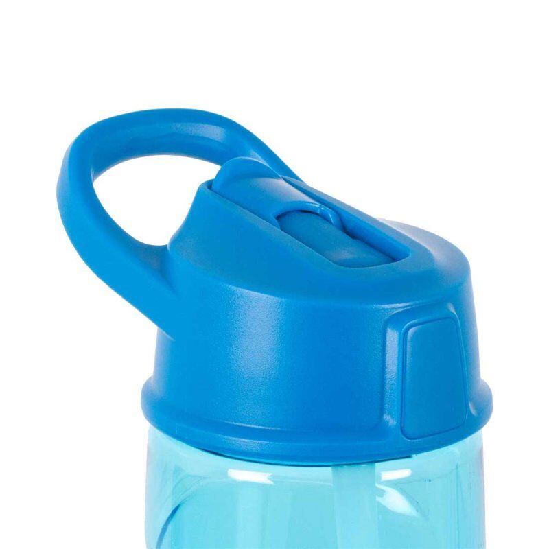 LittleLife Dětská lahev s brčkem Flip-Top Bottle 550 ml Modrá