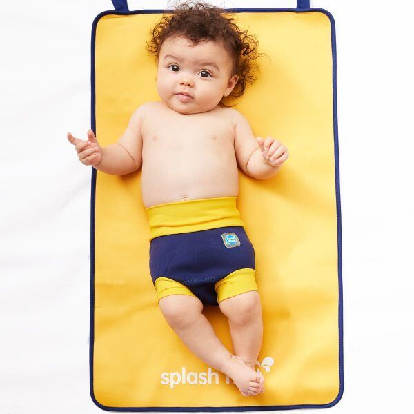 Splash About Dětské plenkové plavky Happy Nappy DUO navy/yellow