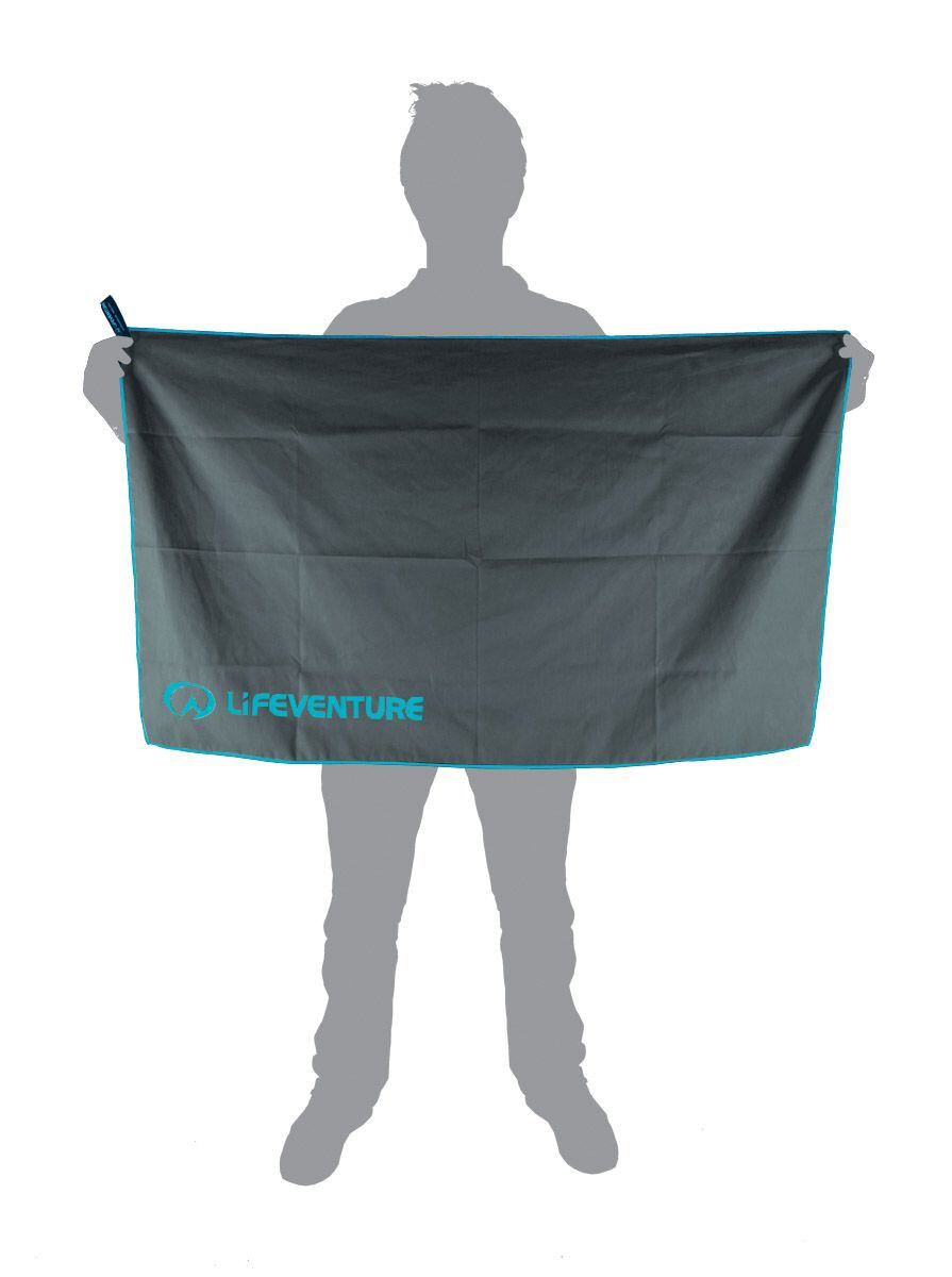 LifeVenture Rychleschnoucí ručník Lifeventure Recycled SoftFibre Trek Towel gray