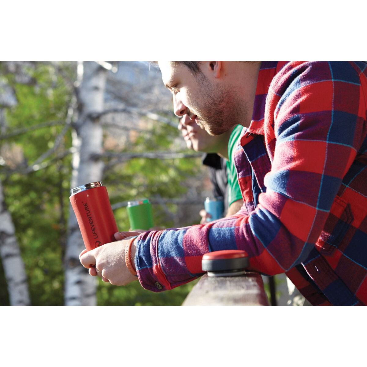 LifeVenture Termohrnek Lifeventure Thermal Mug matt red