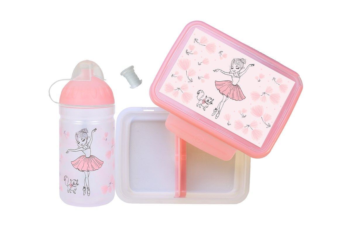 ZDRAVÁ LAHEV® SET ZDRAVÁ LAHEV A ZDRAVÁ SVÁČA svačinový box a lahev 0,5l Balerína