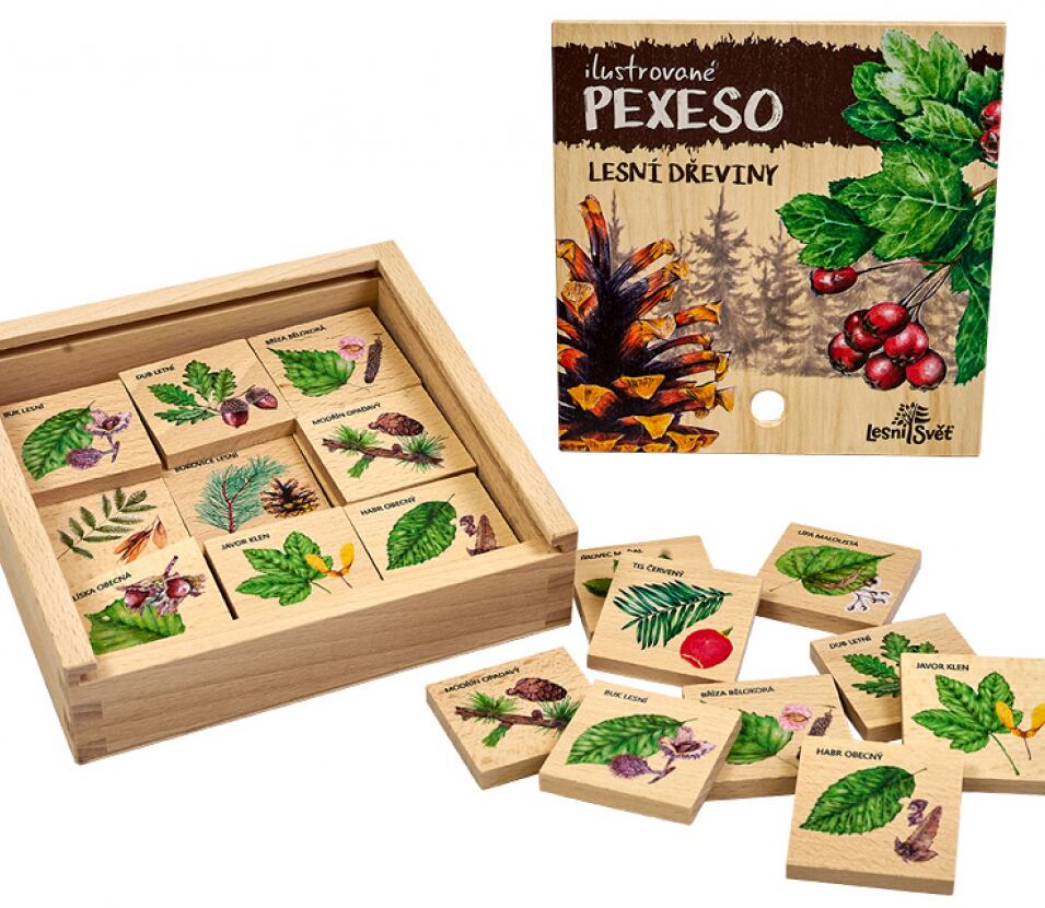 Lesní svět Dřevěné pexeso Klasické - varianty