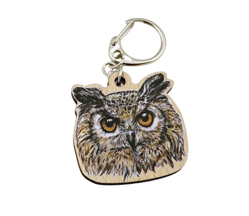 Lesní svět Dřevěný přívěsek na klíče zvíře