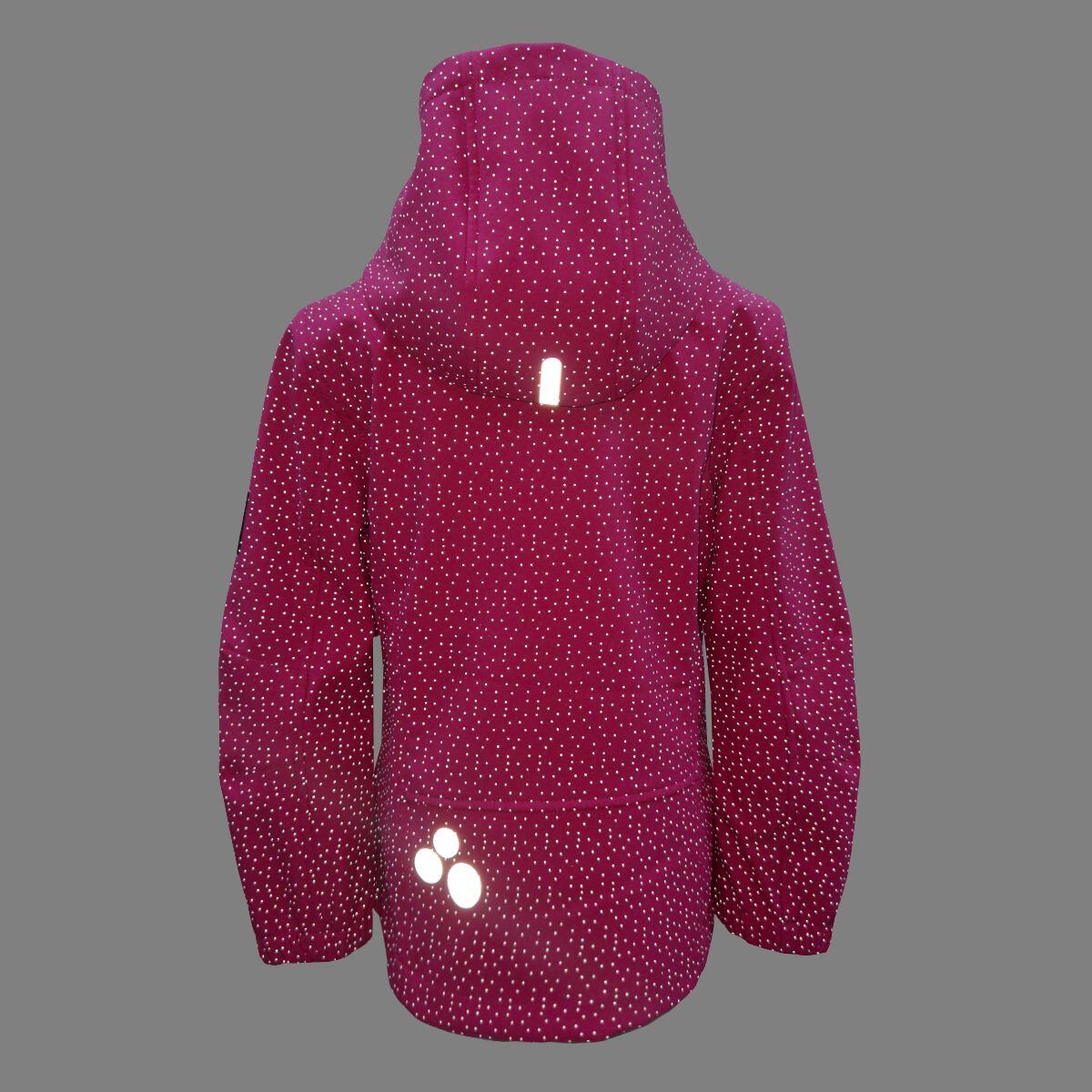 Huppa Dětská softshellová bunda Nera fuchsia REFLEX