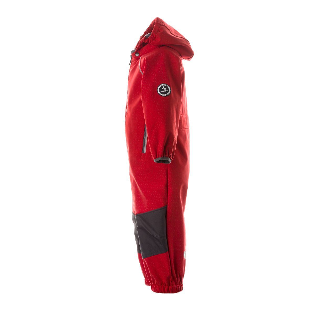 Huppa Dětská softshellová kombinéza Adal red/dark gray