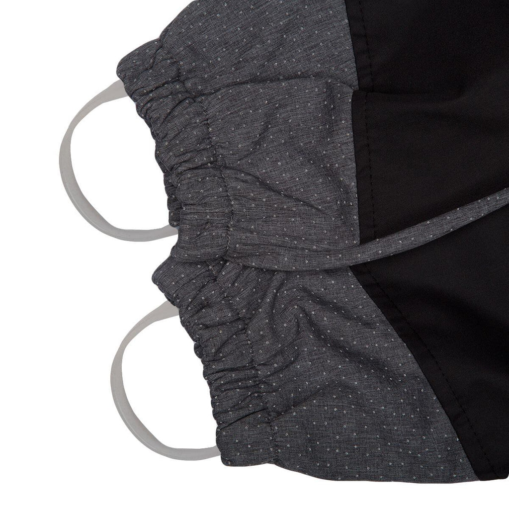 Huppa Dětská softshellová kombinéza Adal dark gray/black REFLEX