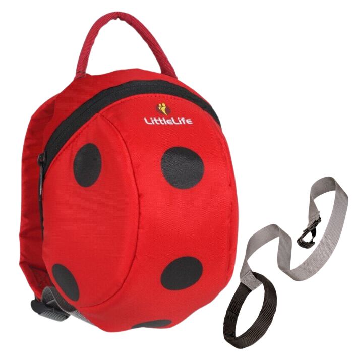 LittleLife Dětský batoh s bezpečnostním vodítkem beruška 2 l